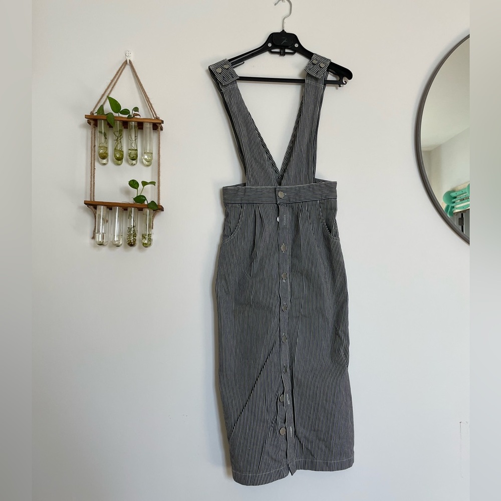 Maje Denim Overall Dress